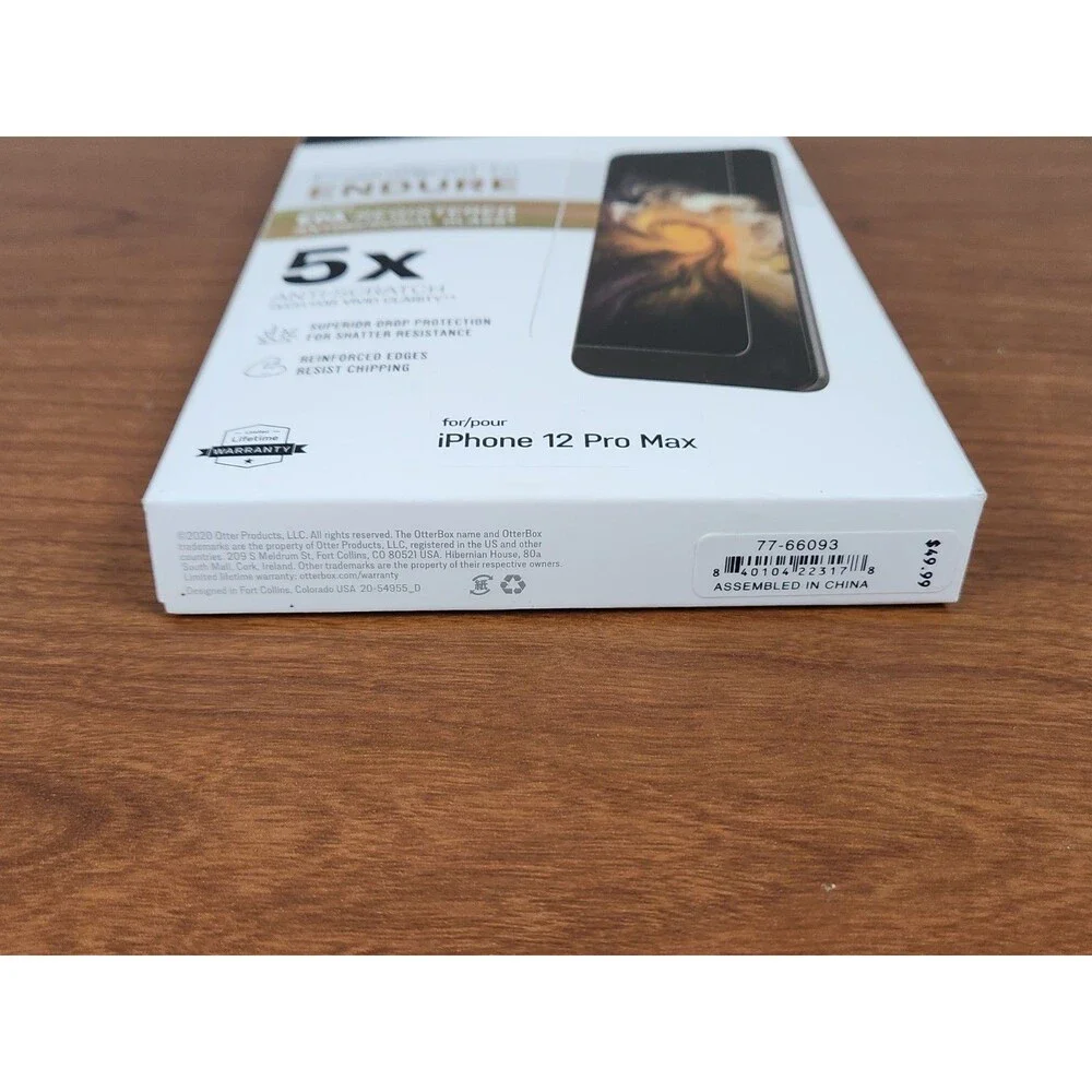 OtterBox Amplify Glass Screen Protector for iPhone 12 Pro Max - Antimicrobial